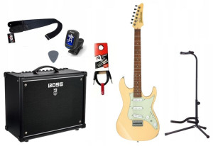 Gitara Elektryczna + Wzmacniacz 50w Zestaw Komplet