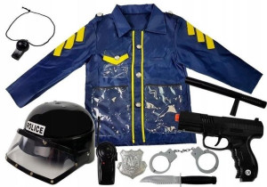 Strój policjanta z akcesoriami