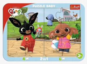 Puzzle ramkowe 10 Baby Zabawy Binga TREFL