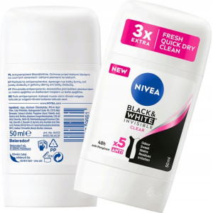 NIVEA WOMEN SZTYFT INVISIBLE CLEAR antyperspirant