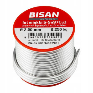 Spoiwo Lutownicze Cyna Z Topnikiem 2,5mm 250g 1szt