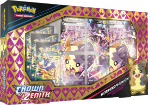Zestaw Pokemon V UNION Morpeko 5x booster + MATA Crown Zenith