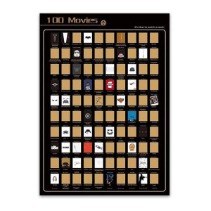 Plakat-zdrapka 100 filmów