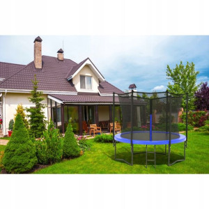 Trampolina Ogrodowa Dla Dzieci Drabinka 312cm 10ft