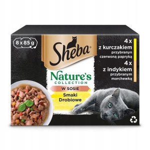 SHEBA Nature's Collection Drobiowe Smaki 8x85g