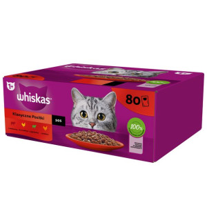 WHISKAS saszetki karma dla kota mix w sosie 80x85g