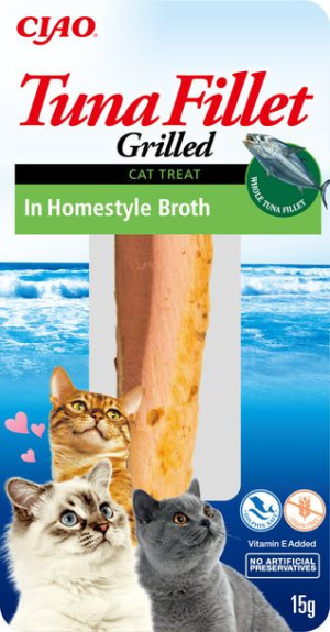 Inaba Cat Tuna Fillet in Homestyle Broth 15g