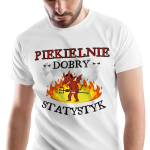 T-Shirt Męski Dla Statystyka Koszulka M Prezent