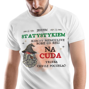 T-Shirt Męski Dla Statystyka Koszulka XL Prezent
