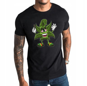 Koszulka męska T-shirt GANJA bawełna XL