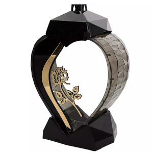 Lampion Serce Czarno/złoty Ll21