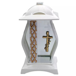 Lampion Ciernie Biało/złoty Ll23