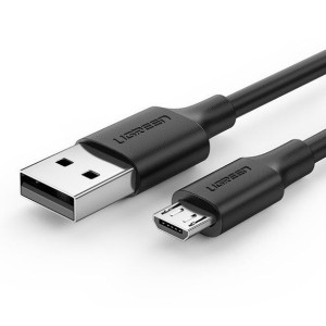 Kabel micro USB UGREEN QC 3.0 2.4A 0.5m (czarny)