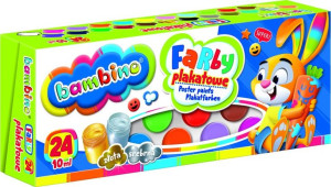 BAMBINO FARBY plakatowe 24 kolory 10 ml
