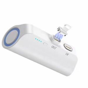 Choetech mini powerbank 3000 mAh USB C / Micro USB / Lightning biały