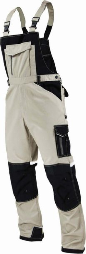Spodnie robocze na szelkach piaskowe Summer Line rozmiar S-48