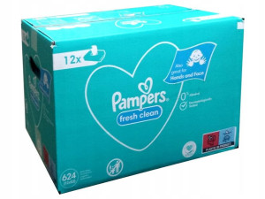 Chusteczki nawilżane Pampers Fresh clean 12x52szt