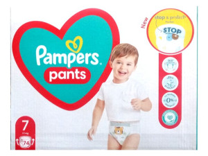 Pampers Pieluchomajtki Mega Box 7 - 74 szt