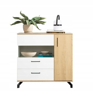Komoda 90 cm do salonu pokoju półki Madison MD11