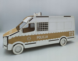 dla policjanta grawer, radiowóz