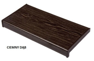 Parapet wewnętrzny PCV DĄB BAGIENNY/CIEMNY 25cm. Najtaniej!