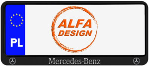 Ramki ramka tablic małe MERCEDES BENZ 1 szt usa japan
