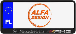 Ramki ramka tablic małe MERCEDES AMG 1 szt usa japan