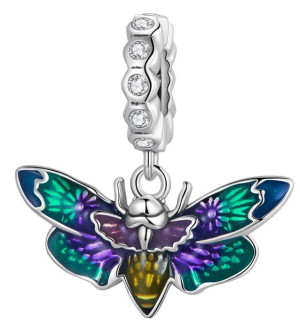 Charms Srebro - Kolorowy Owad