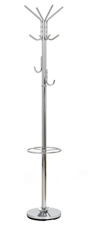 Wieszak na ubrania W24 stal chrom stojak parasol
