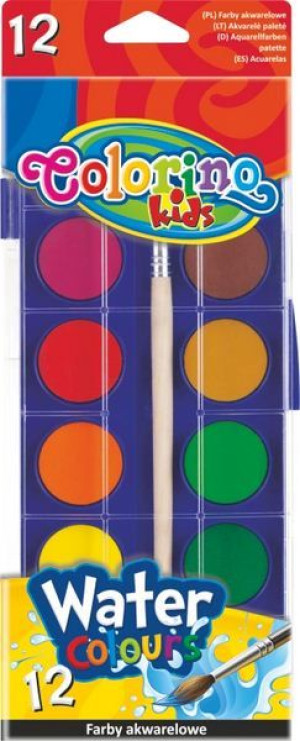 Colorino Farby Akwarelowe 12k Pastylka Małe