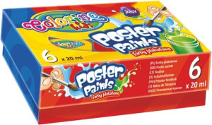 Colorino Świeże Farby Plakatowe 6 Kolorów 20ml