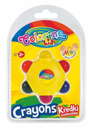 Colorino Kredka Świecowa 6 Kolorów Gwiazdka