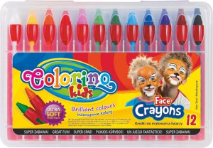 COLORINO KREDKI DO TWARZY 12 kolorów