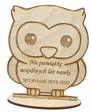 Statuetka na prezent ucznia SOWA Klasa Nauczyciel