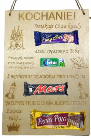 Tabliczka drewniana na PREZENT różne WARIANTY