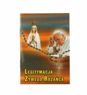 Legitymacja żywego Różańca twarda okładka)