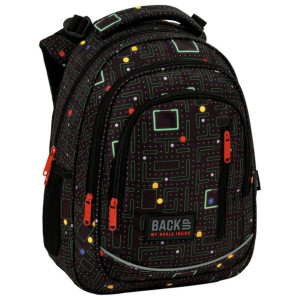 Backup Plecak Szkolny Dla Chłopca Pacman Czarny