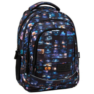 Backup Plecak Szkjolny Tornister Galaxy Kosmos 3 Komory