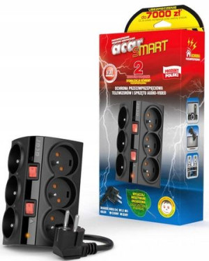 Acar Smart Listwa Zasilająca 6gnizad 1,5m