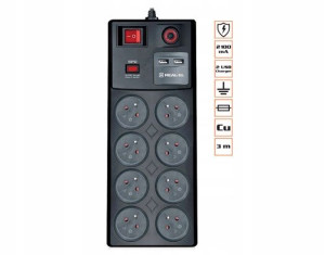 Listwa zasilająca z ładowarką USB REAL-EL FRS-8F