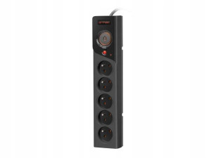Listwa zasilająca Armac Z5 1,5m 5x PL 10A czarna