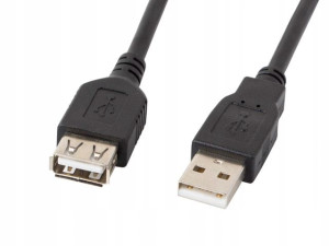 Przedłużacz Usb-a M/f 2.0 5m Czarny Lanberg