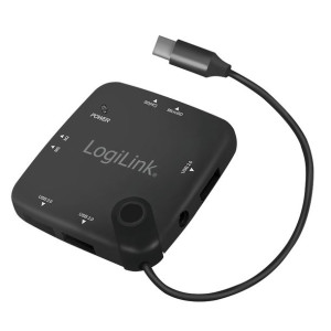 Czytnik kart pamięci Logilink USB-C + HUB USB 3x