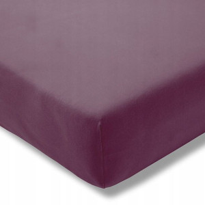 ESTELLA Prześcieradło Mako Jersey Bakłażan 150x200