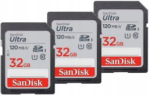 Karta pamięci SD SanDisk Ultra SDHC 32 GB 3pak