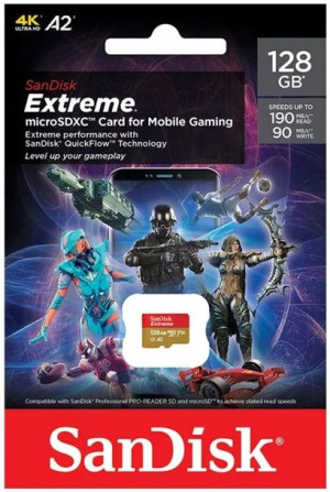 Karta microSD 128 GB SanDisk Extreme 190/90 Mobile