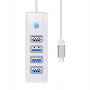 Adapter Hub USB-C do 4xUSB 3.0 Orico 5Gbps 15cm