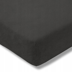 ESTELLA Prześcieradło VELOUR Antracyt 90-100x200