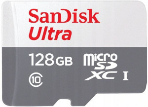 Karta micro SD 128GB SanDisk Ultra adapter microsd