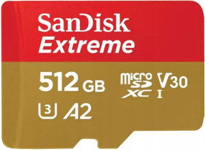 Karta micro SD 512GB SanDisk Extreme 190MB/s A2